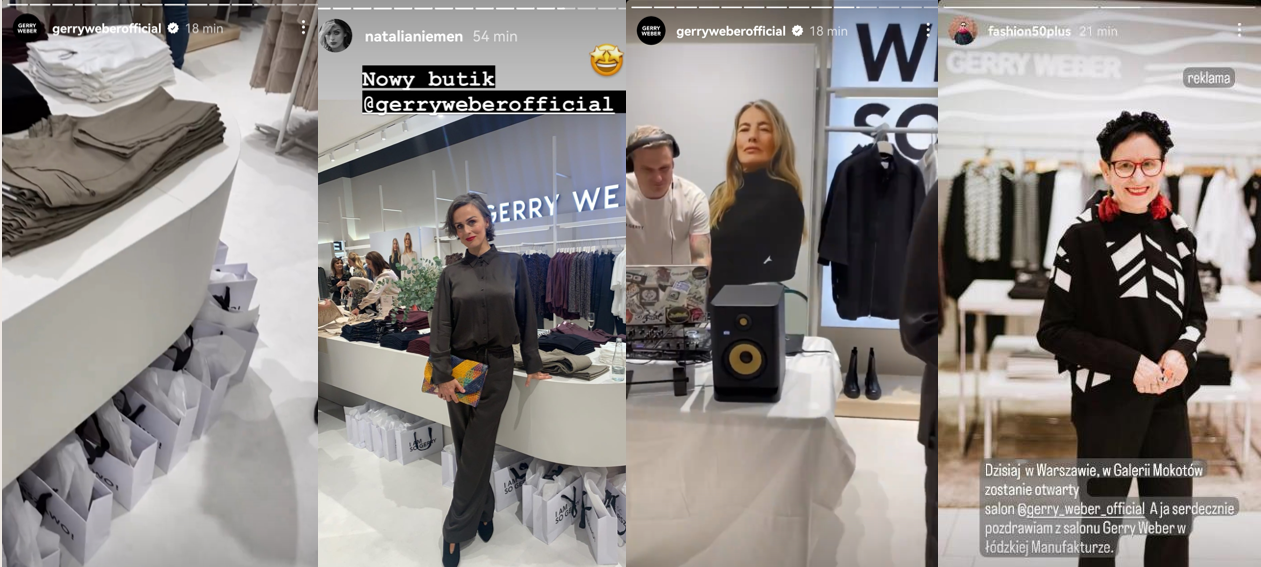 Gerry Weber boutique opening and creator coverage