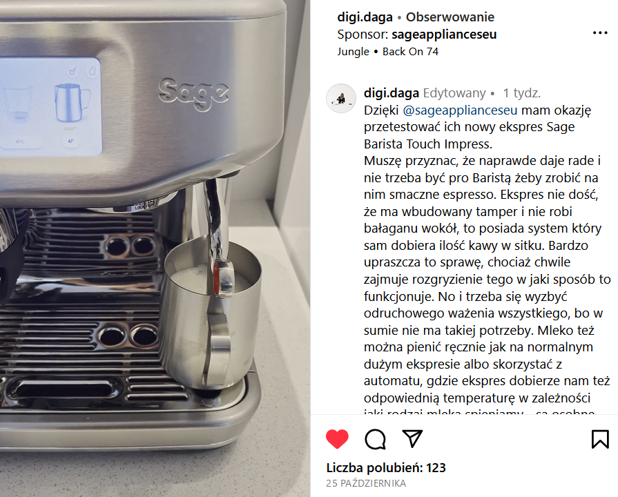 Creator review of Sage Barista Touch Impress