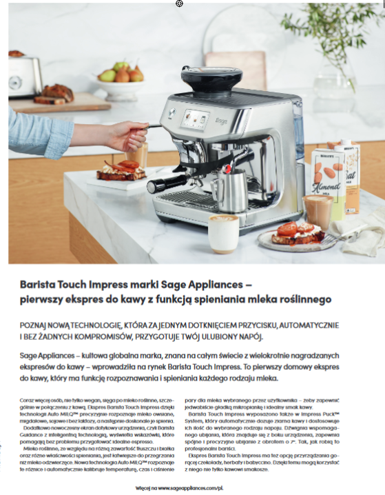 Sage Barista Touch Impress editorial feature